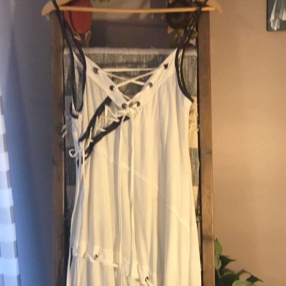 Long white BoHo dress!